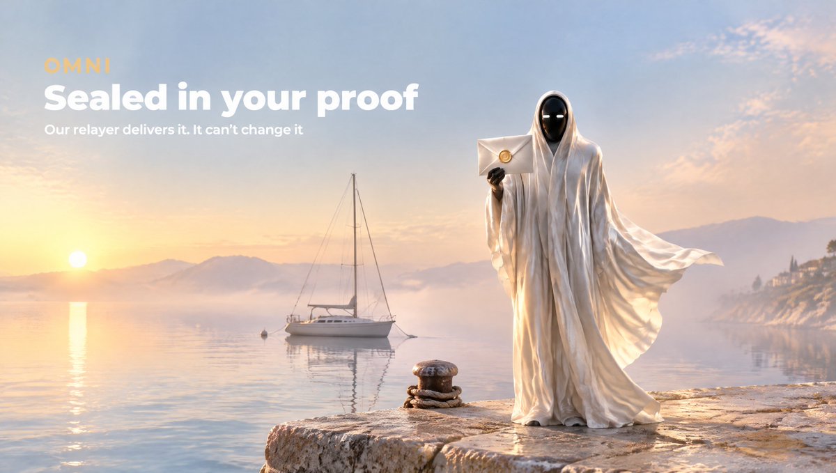 omnizec's tweet photo. Our relayer sends your withdrawal. Here's what it can't do:

• Change where the money goes: the address is sealed into your proof
• Change the amount or the fee: sealed in too
• Hold your money: the pool pays your address directly

Try it free: https://t.co/Z6HBjqdRk4 https://t.co/c1wVxohXEH