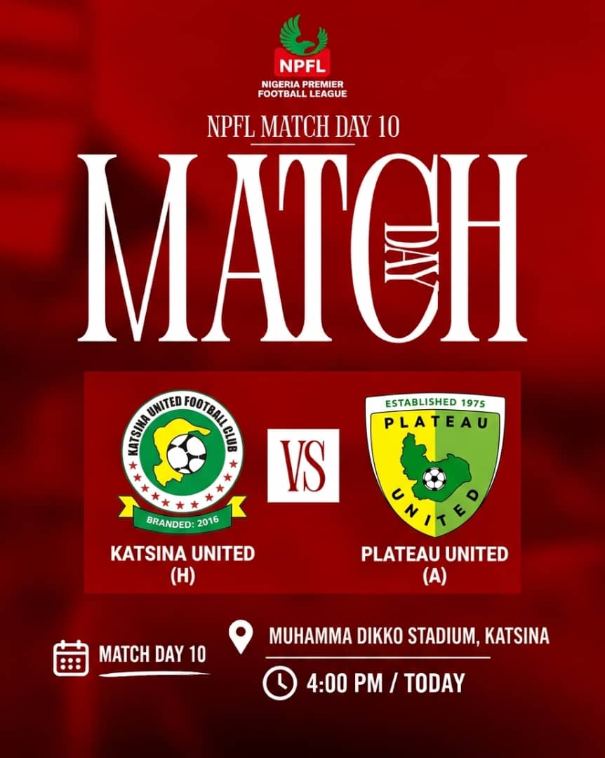 NPFLmerchandise's tweet photo. Katsina United 🆚 Plateau United 

It's time for the fans to represent their clubs with pride! ❤️⚽

Home or Away, make sure your club colours speak for you! 👕
🛒https://t.co/RZV9NqZgR7

#NPFLMerchandise #NPFL27 #MD10 #KatPla #PeaceBoys #EuroMatchNPFL  #FootballNews https://t.co/eze7utMOWa