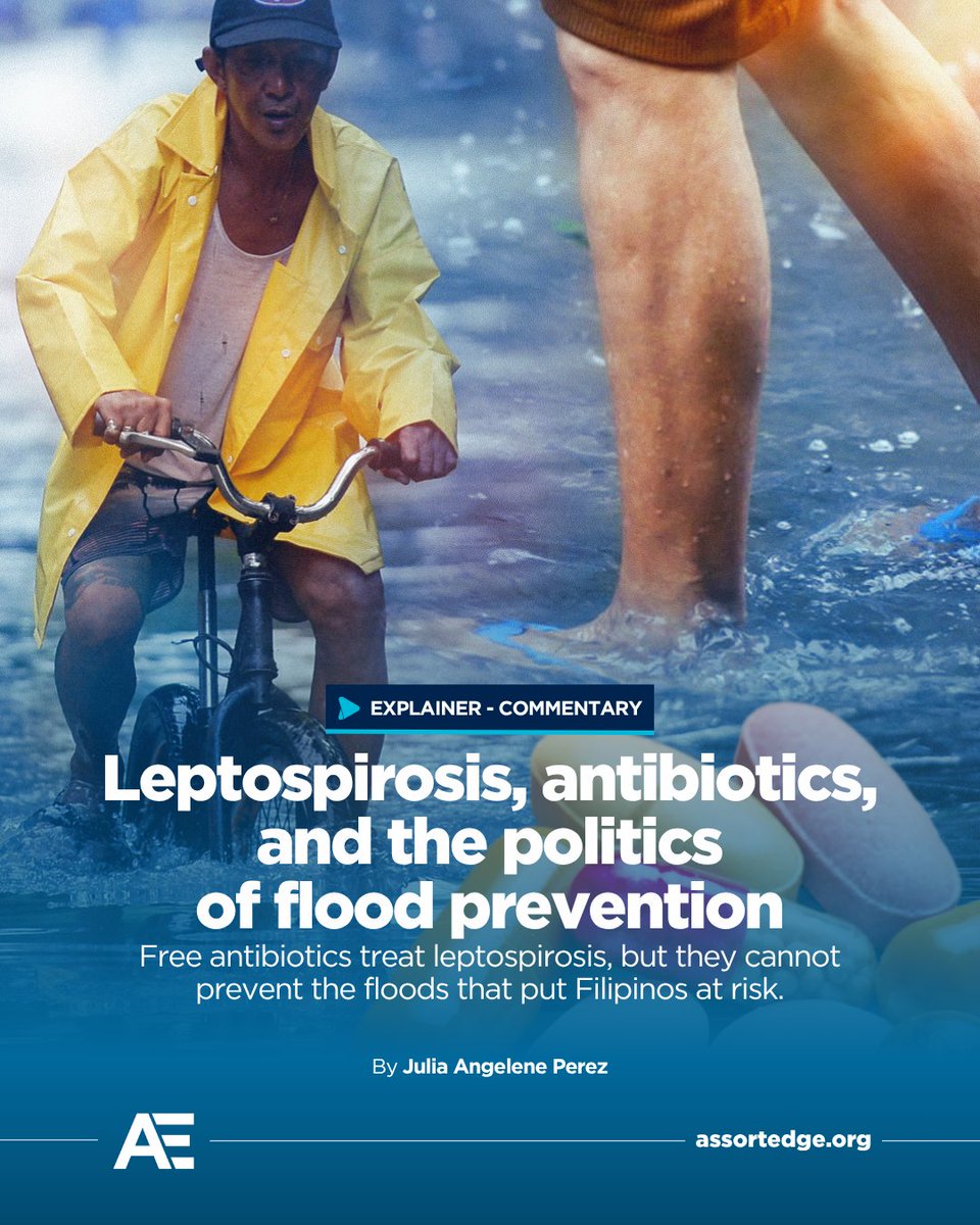 assortedge's tweet photo. Every monsoon season, low-lying areas in the Philippines experience not just flooding, but also a surge of Leptospirosis cases. To respond to this problem, Manila distributed free doxycycline for immediate protection to residents.

But the uncomfortable question is: why do the same communities continue to face preventable health risks after every flood?

READ: https://t.co/dN80qbw5OT
