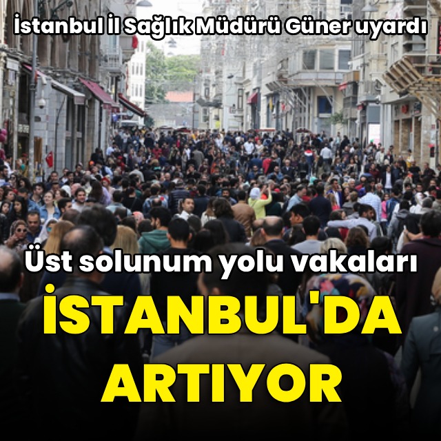 Haberturk's tweet photo. İstanbul İl Sağlık Müdürü Doç. Dr. Abdullah Emre Güner, sonbaharla birlikte üst solunum yolu enfeksiyonu başvurularının artmaya başladığını, son bir ayda 559 bin kişinin bu şikayetlerle hastanelere geldiğini bildirdi https://t.co/fLYjcivqph https://t.co/E85FAUmxis