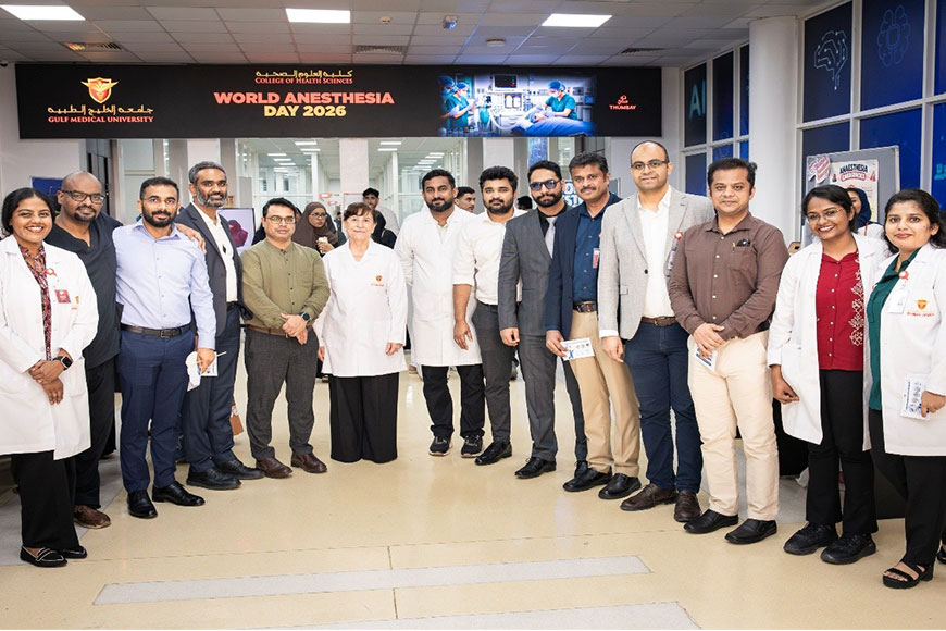 gulfmedicaluniv's tweet photo. Department of Anesthesia Technology, CoHS Celebrates World Anesthesia Day 2026 at GMU.
Read more: https://t.co/4Oxig366cS
#GMU #GulfMedicalUniversity #ThumbayMedicity #CollegeOfHealthSciences #CoHS #Anesthesia #WorldAnesthesiaDay https://t.co/fi8DZj8l5y