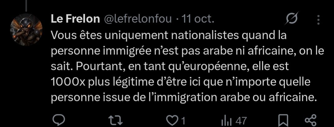 AnotherGenro's tweet photo. @lefrelonfou @rivault_alain @GabrielAttal Je continue ou j'arrête ?

T'es un déchet raciste

Assume https://t.co/BAKSq941Jk