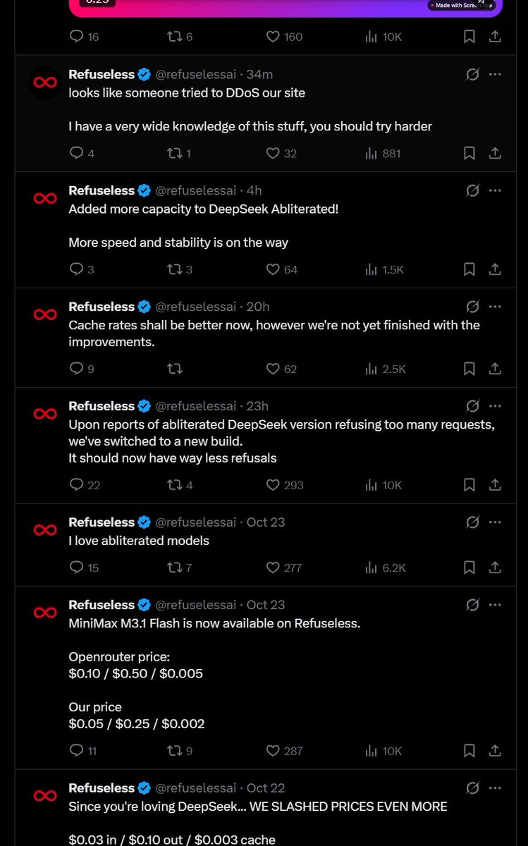 churmander9632's tweet photo. pmarca just followed an opensource "liberating" software that is basically the robinhood of ai

gives all tokens from old models to the poor for free

lets support them, sending feees to michael helcig the creator of refuseless ai https://t.co/qLNpVYBWNy