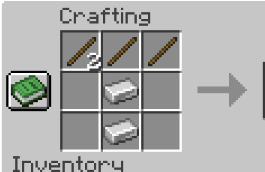 NotBlueLeaf_'s tweet photo. new iron pickaxe recipe just dropped 💔 https://t.co/xE5fwtsTxi