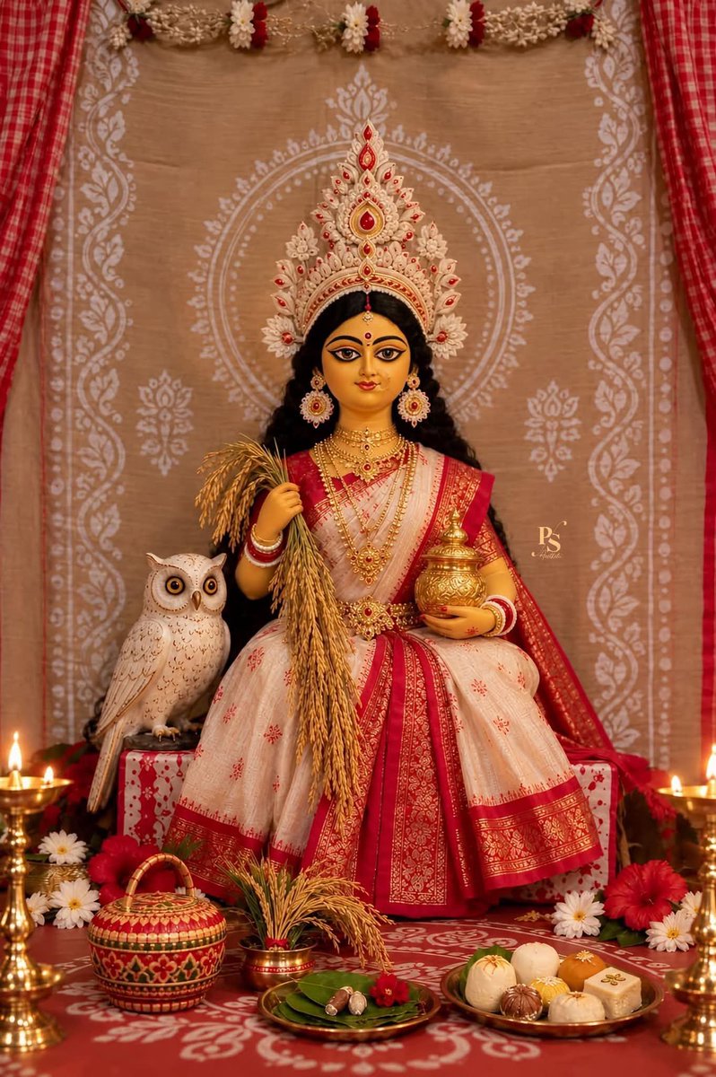 EmonMukherjee21's tweet photo. Tomar ghor Maa Lakshmi asche,🦉❤️ https://t.co/P6DjKGs7o7