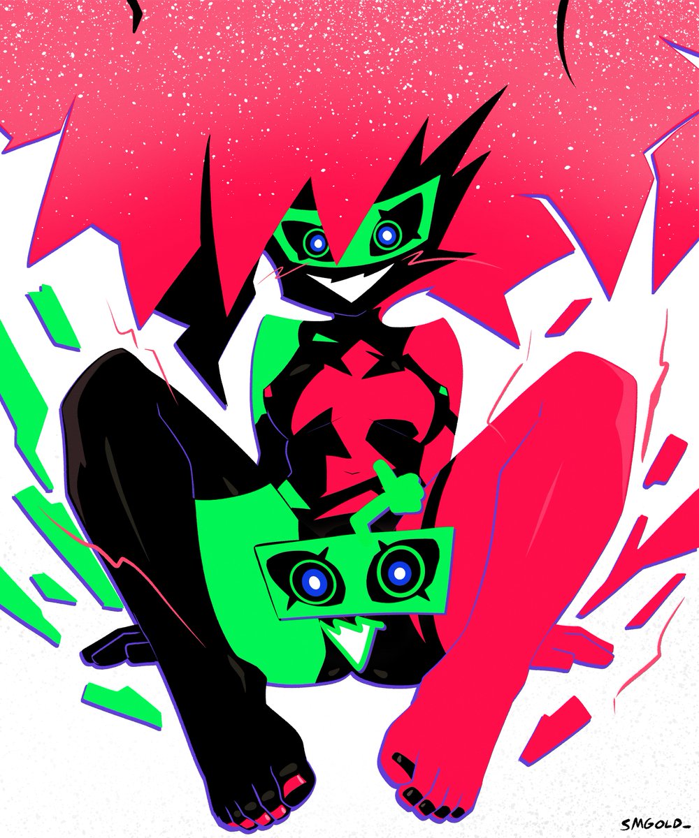 SMGold_'s tweet photo. Capri commission from Edgerunners 2 https://t.co/hPHqAges2c