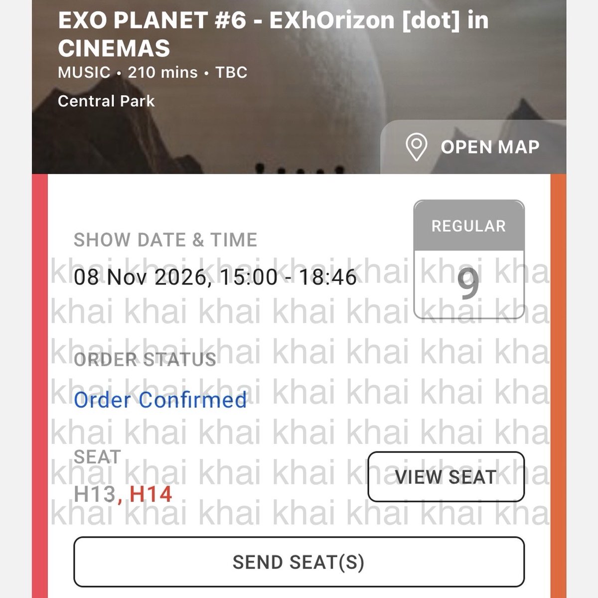 k__khai's tweet photo. [restock titipan]
WTS Want to Sell - EXO Planet 6 Exhorizon dot in Cinemas CGV JAKARTA

GI Grand Indonesia
- Regular 3 H16-17
- ⁠Starium 2 Q4

CP Central Park
- Regular 9 F23
- ⁠Regular 9 H13-14

HARGA NORMAL YA🫰🏻🫰🏻🫰🏻✨

t. exol nobar tiket https://t.co/gX1x55kP8r