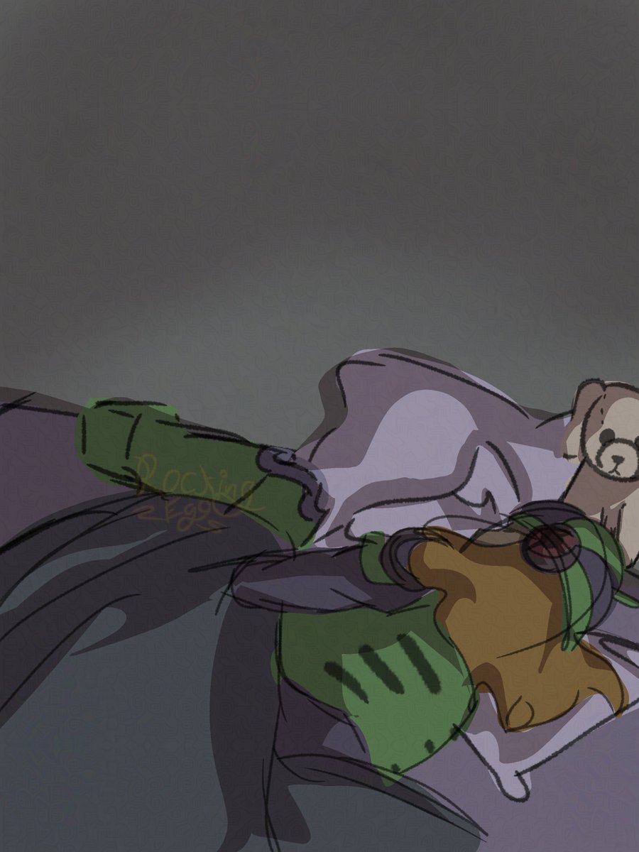NetSaviorLaika's tweet photo. You let your navi sleep in your bed ONCE and they act like it belongs to them. 
Navis dont even need to sleep the same way humans do. 
He just likes to steal my bed. https://t.co/H5jW3d3ezD