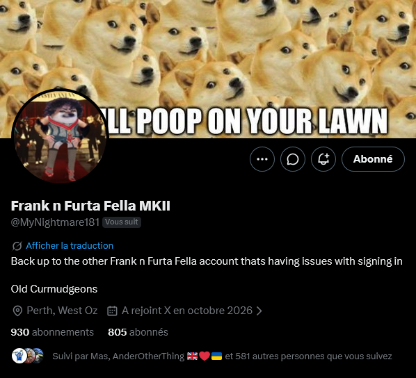 Baguette7th's tweet photo. Fellas, can we boost @MyNightmare181? 
Thank you 🫡🇺🇦💙💛

#NAFO #WeAreNAFO #NAFOExpansionIsNonNegotiable https://t.co/vvnYPViF5t