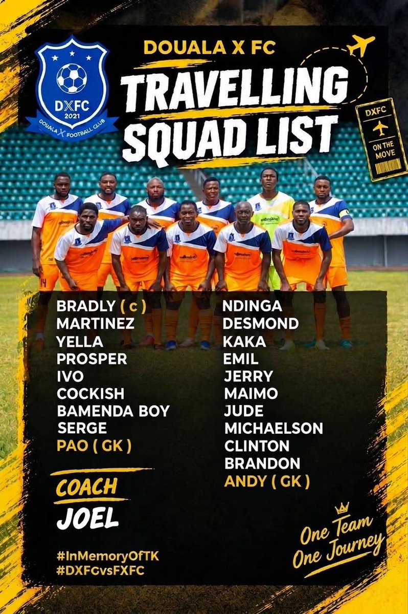 DoualaTTFc's tweet photo. All roads leading to BUEA!! 
Today is that day we all been waiting for with anxiousness. 

#Team

#InMemoryOfTK
#DXFCvsFXFC

💫💫💫💫💫💫💫💫💫
@FakoX_FC @BXFC_ https://t.co/q1AMsbn08n