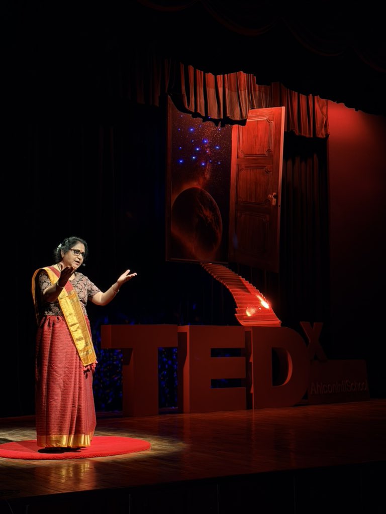 TedxAhlconIntl's tweet photo. 🎤 Introducing Shradha Pandey! An educator, author, storyteller, and Hindi language mentor, she inspires young minds through literature and creative expression. At #TEDxAhlconIntlSchool, she celebrates the power of stories to inspire and connect. 🌌 #AstralPulse https://t.co/C1qWjIsRwA