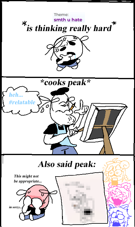 JankFizz's tweet photo. Soybean focused wasd comic about their speed draw video. I actually relate to the "smth u hate" drawing soybean did btw... that's all I'm saying.
#soybeantwt #wasdtwt https://t.co/rtRu91tjkd
