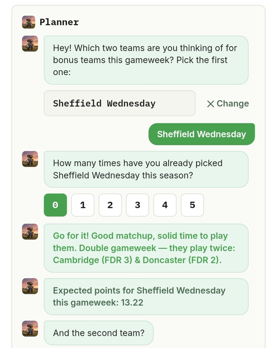 EngineFant's tweet photo. Good morning! Pick your EFL clubs using my AI assistant before the deadline! 🫡📊
https://t.co/sDC9YziiK9
#EFL #FEFL https://t.co/LgpIy7BiPX