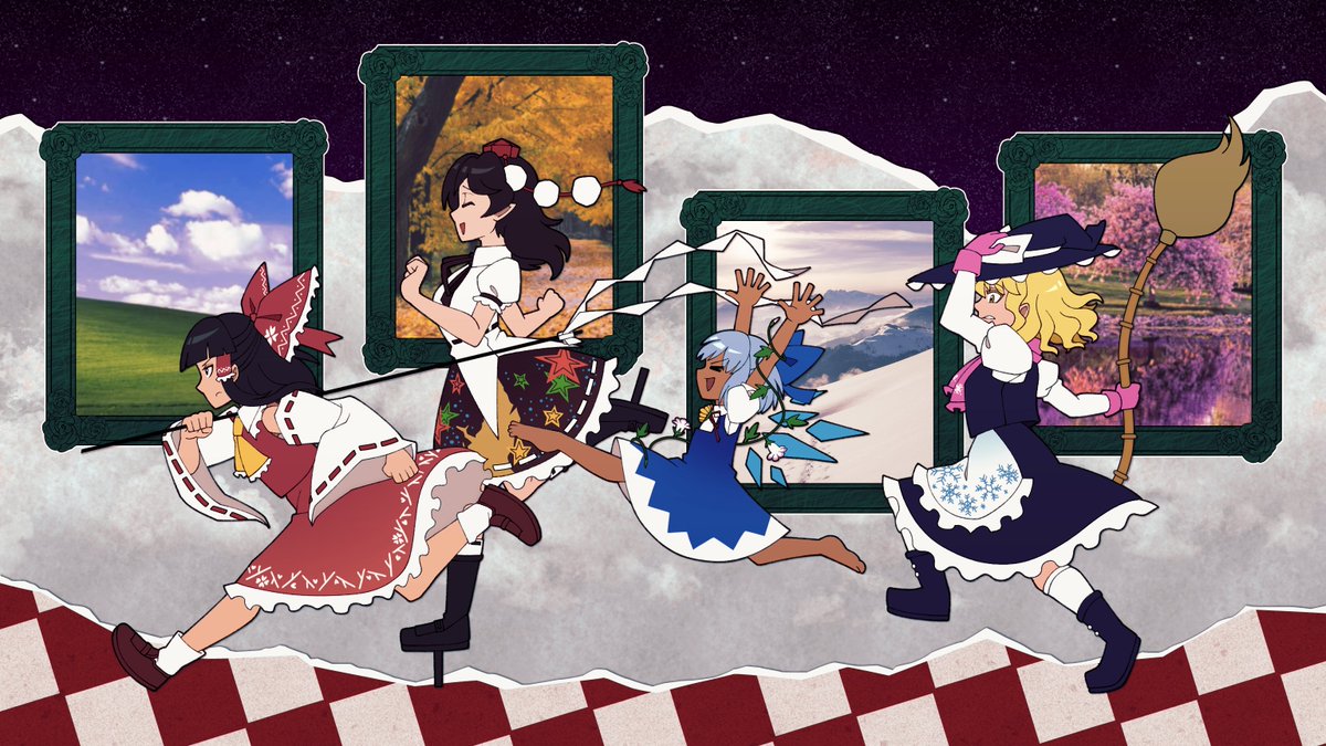 nitirushh's tweet photo. Touhou 16 ahh art for absolutely no special reason https://t.co/2z2U7NqyHW