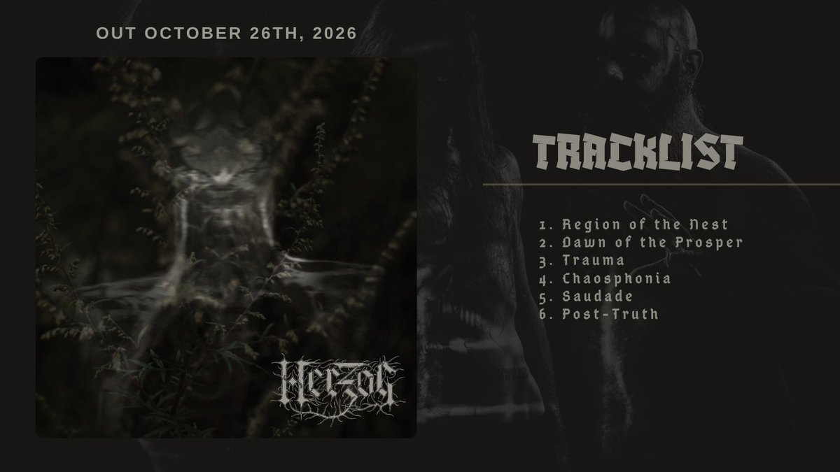 Defstar666's tweet photo. 🔜 HERZOG - Mugwort
🗓️October 26, 2026
🏷️Amor Fati
https://t.co/GlrIUNuuiD
#Herzog #belgian #BlackMetal https://t.co/uwwkVn0V9y