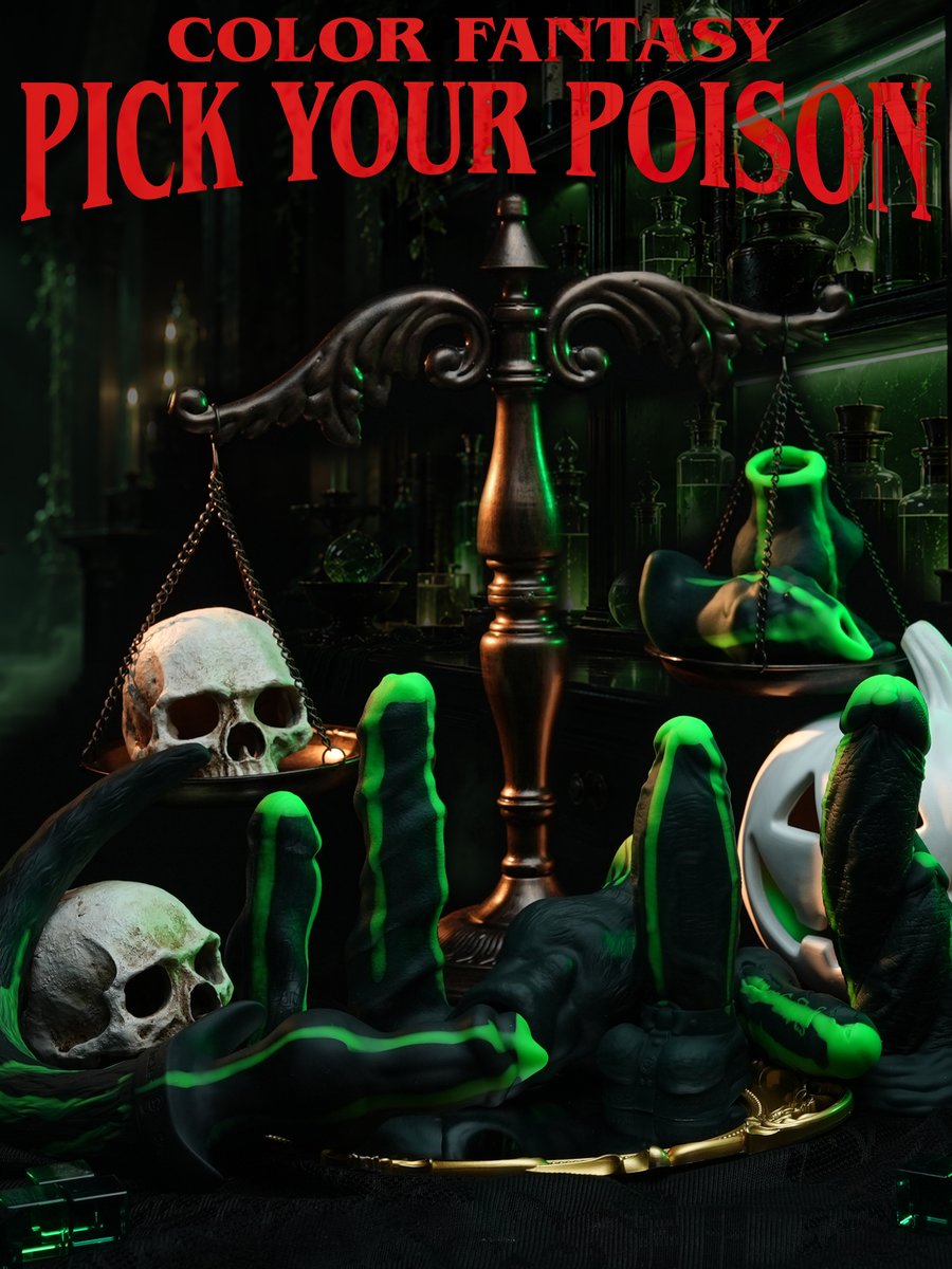 GreedyCluster's tweet photo. 🐉 WARNING: MUTATION COMPLETE.

Three heads. One monstrous creation. Now glowing with the toxic green of AMORTENTIA. 💚☠️

The TRIPLE DRAGON isn't here to play nice. Its three-shaft design takes fantasy to another level — and this Halloween, it looks like something escaped from a forbidden laboratory.

Would you dare unleash this monster?

🧪 The Poison Shop is open. 20% OFF EVERYTHING, including all new Color Fantasy colors.

https://t.co/5yON5ZRUKc

#ColorFantasy #PoisonShop #GreedyCluster