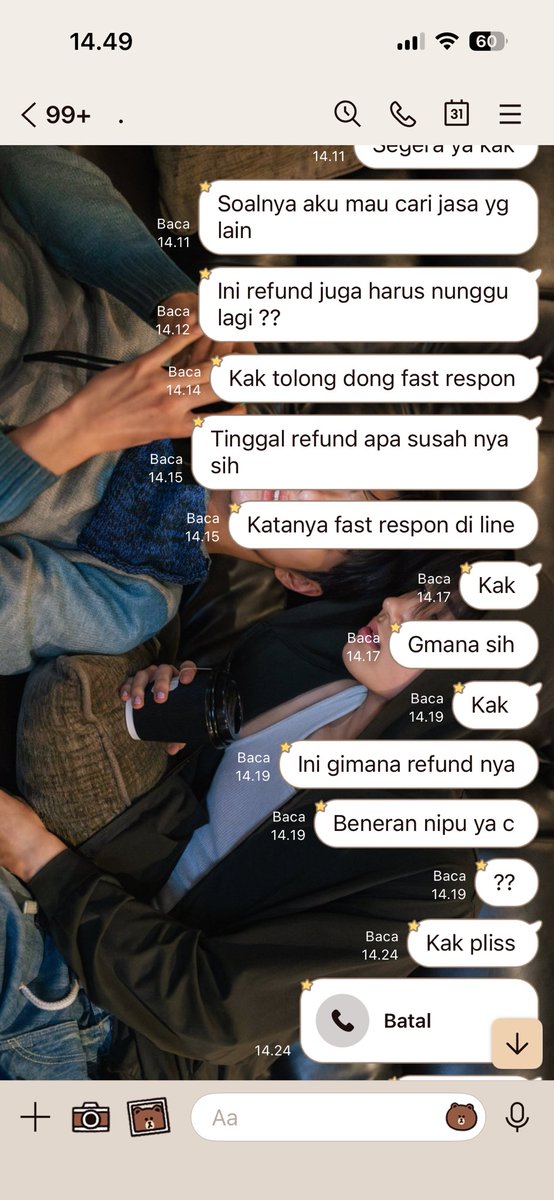 konobokem's tweet photo. HELP RT ❗️❗️ 
SCAMMER CO XIANYU @moountyche 
NO DANA DAN WA 088274294661 
Line https://t.co/1Nfv4iHAS3
Hati hati ya guys berkedok ada antrian https://t.co/f4JgfmExcU
