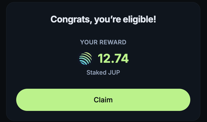 AirdropAlertAAD's tweet photo. 🚨 Claim FREE #JUP Token

If you staked $JUP during July–September 2026, you can now claim your share of 50 million $JUP.

✅ Distributed by time-weighted average stake
✅ Minimum eligibility: average of 50 JUP staked over the quarter
✅ Rewards are added directly to your staked balance (more governance power)
✅ Now open for all wallets

ASR Q3 is LIVE Claim here 👇
https://t.co/MLNk9Acqv7

Deadline: January 12, 2027

Don’t leave free $JUP on the table. Stake more, claim more. 🪐

𝗟𝗶𝗸𝗲 👍 𝗼𝗿 𝗥𝗧 🔁 𝗶𝗳 𝘆𝗼𝘂 𝘄𝗮𝗻𝘁 𝗺𝗼𝗿𝗲 𝗲𝘅𝗰𝗹𝘂𝘀𝗶𝘃𝗲 𝗔𝗶𝗿𝗱𝗿𝗼𝗽𝘀 𝘂𝗽𝗱𝗮𝘁𝗲𝘀!
#Jupiter #JUP #ASR #Solana