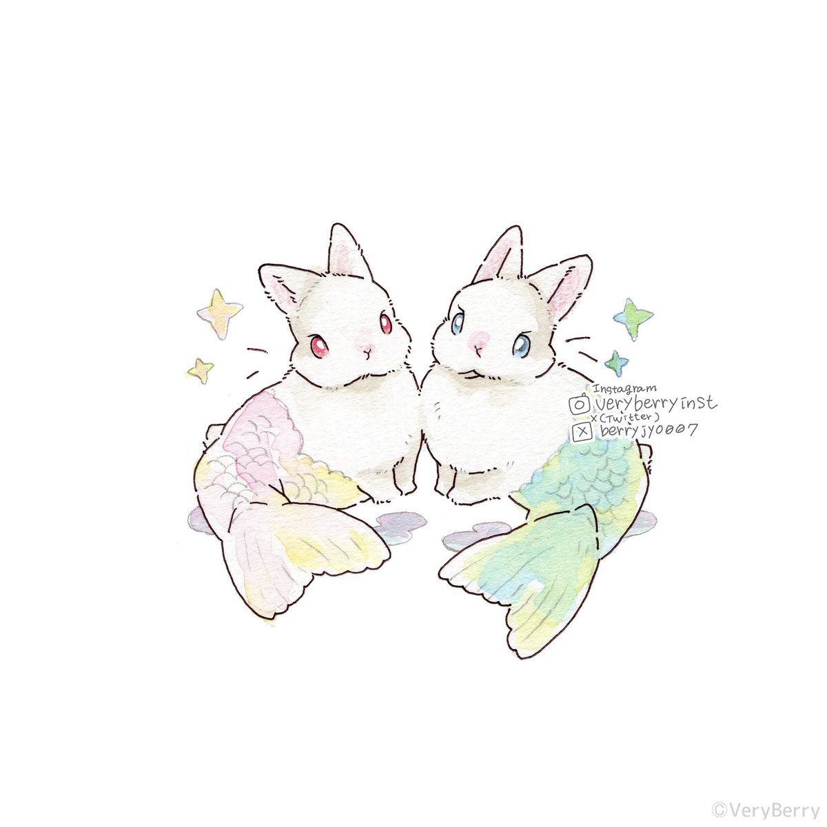 berryjyo007's tweet photo. 🐰うさぎさんのHalloween🎃🦇

もしかして…半魚人ならぬ

半魚…兎？！ https://t.co/8GG7uWir1A