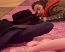 possible_freak's tweet photo. loser who sleeps with his hat over his face https://t.co/BJP5Xec7mH