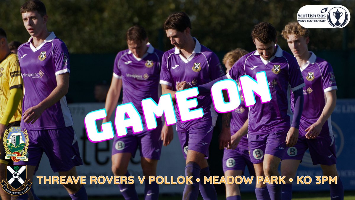 pollokfc's tweet photo. | GAME ON ✅ 🏁⚽️

Following a pitch inspection this morning, the surface at Meadow Park has been deemed playable.

The match is ON as things stand, subject to a further pitch inspection at 11am.

We’ll provide any further updates as soon as possible.

#MTLN https://t.co/8JWH0OMOT1