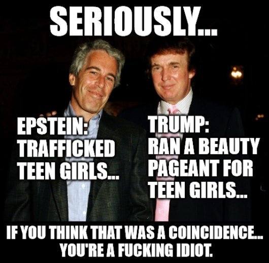 TheGr8Illusion's tweet photo. We must release all the tRump-Epstein files, remove Pedophile Rapist Convicted Felon Donald tRump, & imprison criminal tRump for life to rot for his crimes!

President Barack Obama Joe Biden Hillary Clinton Democrats GOP Republicans Donald tRump Congress Senate House DOJ Department of Justice ICE Treason Traitors Arrest Breaking Just Announced News Conservatives Judge SCOTUS Supreme Court U.S.A. United States of America Jeffrey Epstein Files Ghislaine Maxwell Mitch McConnell Voters Midterms Elections Bongino Kherson Eisenhower globe Alaska Results Sullivan AG Blanche Job Growth 2025 2026 Family Crypto Venture Emoluments Violation #debatenaglobo Pope Leo Joice Hasselmann Liz Truss Jared Kushner Lebanese Melania Illegals Thatcher Kimi K3 Hezbollah Turkey #votebluetosaveamerica Meghan Cuba West Bank Oleshky Haiti Israel Iran War Good Happy Saturday Caturday Ilhan Nur Vivek Lindsey Graham Caresha Lassie El Salvador 1 Pro #FridayVibes Putin