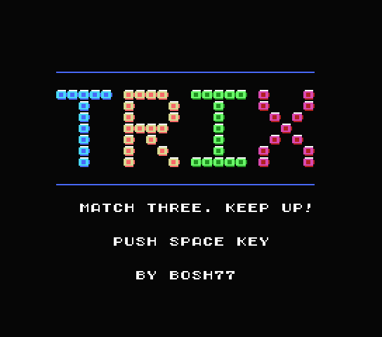 MSXdevContest's tweet photo. MSXdev26 #10 Trix
https://t.co/CPUeJ0JvTM
#msxdev26 https://t.co/LFKlSuiSkJ