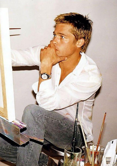 Gibboanxious's tweet photo. Brad Pitt https://t.co/DNgD9gFUox