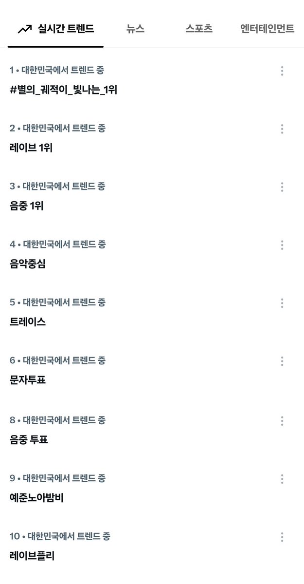 love_is_cherry's tweet photo. *

2026/10/24   PM 05:00

실시간 트렌드 
1위. 

MBC 쇼! 음악중심 1위 축하 해시태그   ♡

ㅡ
#별의_궤적이_빛나는_1위 
#PLAVE_StarTrace_1stWin https://t.co/Pm0Wj2eEvb