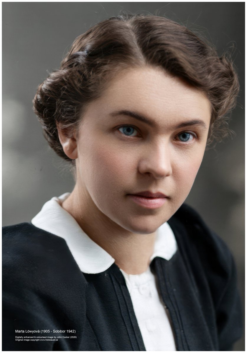 joecocker15's tweet photo. On this day in 1905, a Czech Jewish woman was born. On 7 May 1942 she was deported to Theresienstadt with her husband, and on 9 May 1942 to Sobibór, where they were murdered. Her name was Marta Löwyová.
 
Please support @Sticht_Sobibor https://t.co/1Ex7lURwR3