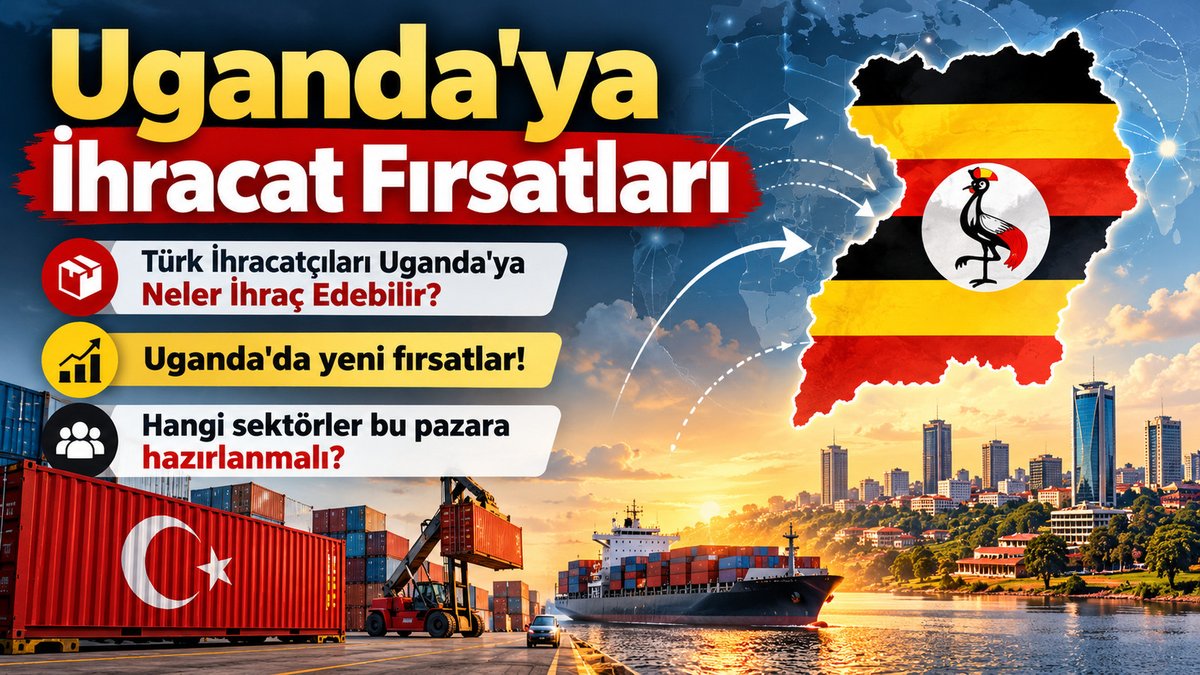TurkshExporter's tweet photo. Uganda'ya İhracat Fırsatları

🔹Türk İhracatçıları Uganda'ya Neler İhraç Edebilir?

🔹Uganda'da yeni fırsatlar!

🔹Hangi sektörler bu pazara hazırlanmalı?

https://t.co/zALZ5kkBb2 https://t.co/YKI1GII3Cm