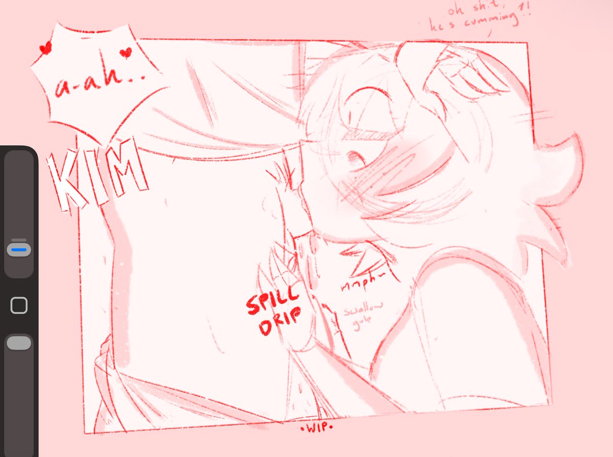 squiddlemallet's tweet photo. Kim doodles because I don’t draw enough #nsfw https://t.co/03Xk19TYZU