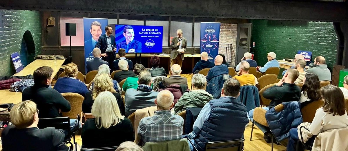 AlexandreNeigel's tweet photo. Plus de 50 personnes réunies hier soir à Charleville-Mézières ! 🇫🇷

L’occasion d’annoncer le cap des 80 000 adhérents franchi !

Avec @davidlisnard, faisons gagner la liberté et la France ! 
On continue @Nouv_Energie &amp; @JeunesEnergies ! 🚀
Merci aux équipes NE08 pour l’accueil ! https://t.co/lshx4RZcip