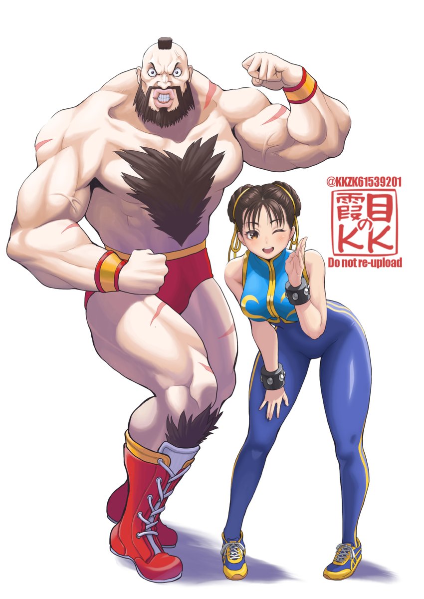 KKZK61539201's tweet photo. #みんなの白背景みせて　#STREETFIGHTER
ストリートファイターよりザンギさんと春麗さん
基本的に白背景です https://t.co/HCFxZ87FgF