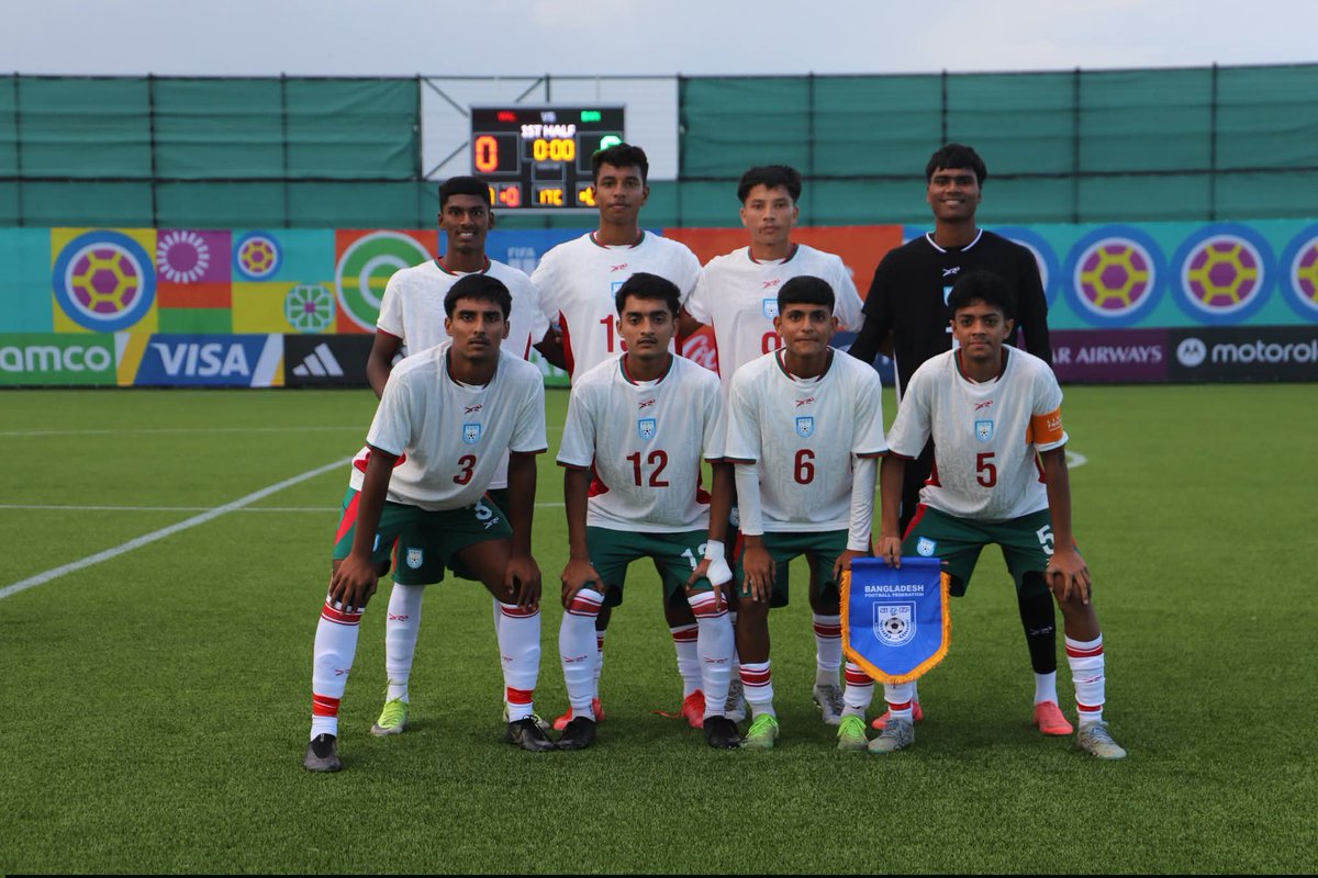 thebafufe's tweet photo. FIFA U-15 World Cup & Festival 2026
Match Photo
Bangladesh vs Wales
#BFF #BangladeshFootball #FIFAU15WorldCup https://t.co/w333KMh28U
