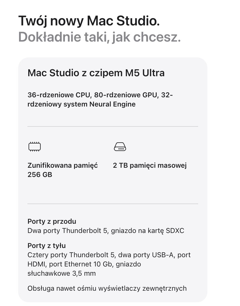 thekitze's tweet photo. i just got a mac studio m5 ultra with 256GB ram 💀 total cost ~$15.000 💀

i believe it's gonna be the best investment of my life

it arrives on monday

deepseek 4.1 flash will go brrr

local gh actions will go brr

as much as i want

no limits https://t.co/gPcJXqeFa2
