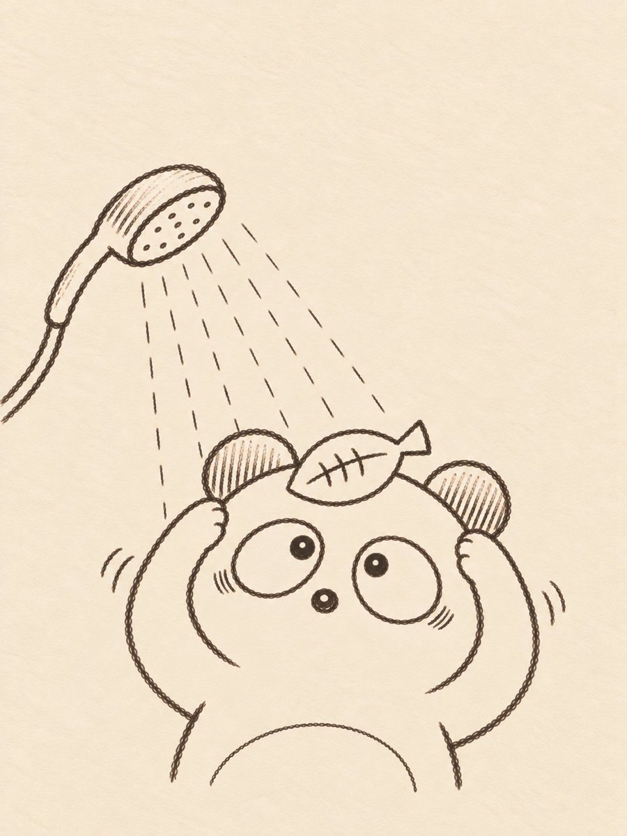 l0ah8's tweet photo. シャワーで直接顔を洗い流しちゃいけないって話。これは前から聞いたことあった。

でも…
ズボラには無理だよ…
ぬるま湯に温度変更することすらできない… https://t.co/zZxs3KLsZG