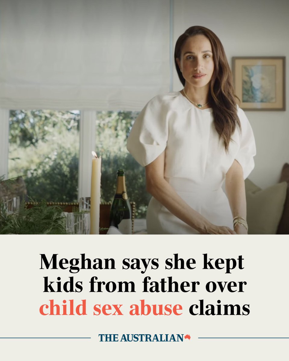 australian's tweet photo. In a new statement, the Duchess of Sussex has revealed she kept her children from Thomas Markle to protect them, saying she learned of child sex abuse image allegations against him in 2018. More: https://t.co/z3tcRGahcZ https://t.co/CFRuOxxw9z