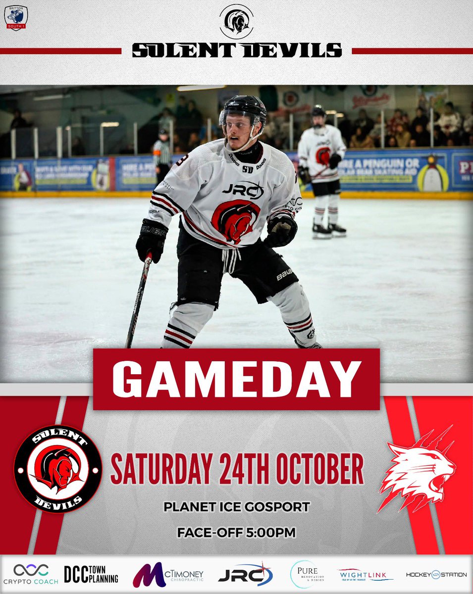 SolentDevil's tweet photo. 🚨 ITS GAMEDAY 🚨

🏒 Tonight, the Solent Devils are back in action as they welcome the competitive Swindon Wildcats 2 to Planet Ice Gosport!

📈 This game is a League game with 3 important points up for grabs for both teams! https://t.co/55ieFT4iKM
