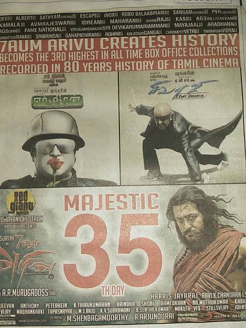 Vulture_Sfc10's tweet photo. Opposite la ortha vandha clashku Apadi patta velayutham padame marakka vechaan intha 7 aum arivu . Kollywood la Rajini Sir aparam first 100cr kudutha orey actor Suriya anna tha 💯🥵🤯 . 

#15YearsOf7aumArivu https://t.co/VwLVHjW5WH
