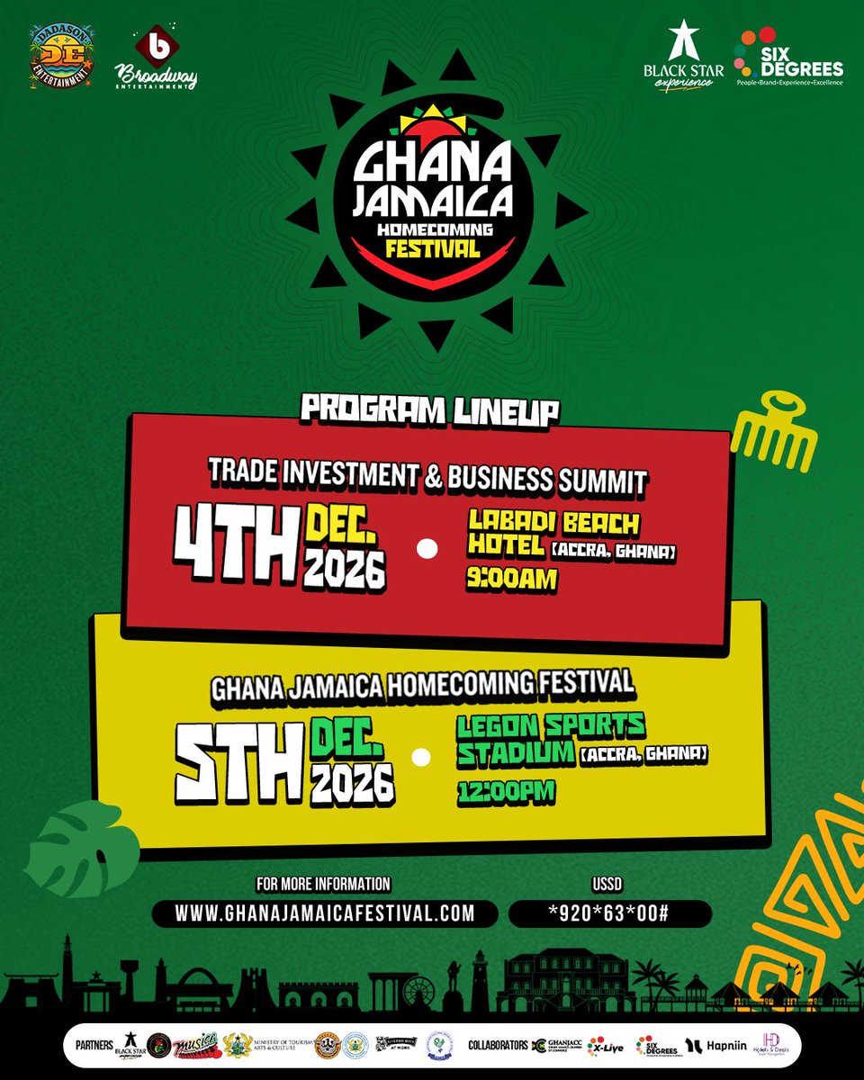 grampsmorgan's tweet photo. @GhanaJamFest Come share @GhanaMusic @tv3_ghana @utvghana @PulseGhana @BSEGhana @samini_dagaati @morganheritage @dadasonent #MORETHANAFESTIVAL https://t.co/Uap25LrAxK