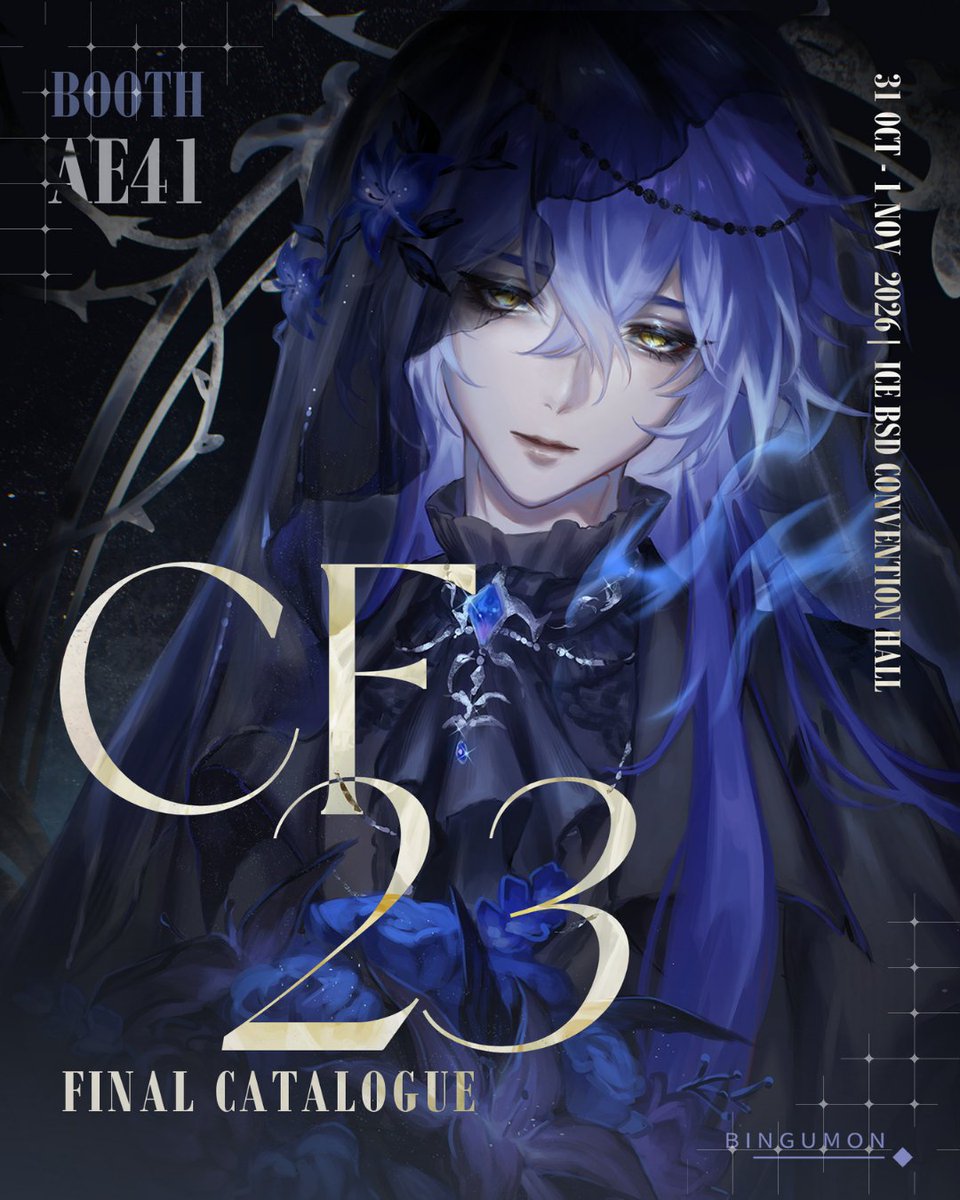 bingumon's tweet photo. [🔁💙appreciated] 
Bingumon's #CF23 Final Catalogue
Added some new stuff, they will be available OTS along with the rest✨

📍Booth AE-41 // Both days
🌟Fandom: Genshin, HSR, Nezha 

See you next weekend~!
#cf23catalogue #comifuro23 https://t.co/8UDJJXKKqS