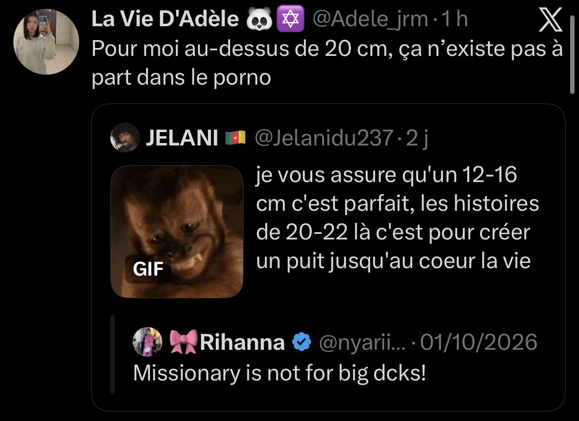 le_p_srvtk's tweet photo. @Adele_jrm Tgl et continue a tweeter sur des bites salope https://t.co/D2FTRmZfsW