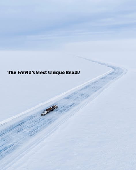 buildwitt's tweet photo. A life experience I’ll never forget… Driving Tibbitt to Contwoyto Winter Road to the Diavik Diamond Mine, the only time all year the operation is accessible by vehicle. It’s a race to move over 200,000 tonnes of fuel and supplies to the various mines before the road melts! https://t.co/IyRG3X5Gut