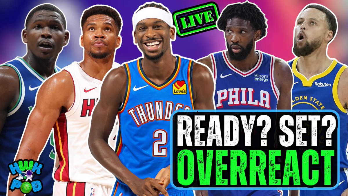 HardwoodKnocks's tweet photo. ‼️NEW POD ‼️

📋 The 2026-27 NBA Overreactions Draft!
🔢 24 teams in 90 minutes...

👉 Thunder (5:12)
👉 Spurs (10:25)
👉 Magic (33:10)
👉 Dubs (38:29)
👉 Suns (51:01)
👉 Heat (56:12)
👉 Lakers (59:46)
👉 Wolves (1:08:44)
👉 MORE

🔗s iN REPLIES⤵️ https://t.co/9NsWQCbAYQ