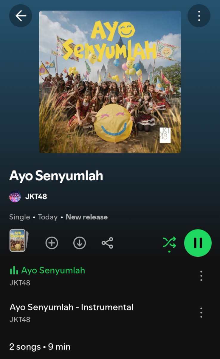 Informasi4648's tweet photo. Pembuatan lagu seluruhnya untuk single ke-28 JKT48 (original) "Ayo Senyumlah" (Recording Arranger, Composer, Lyricst, Producer) dibuat oleh Aokuri.

Bagian Mixing Engineer &amp; Mastering Engineer oleh REDSHiFT.

https://t.co/XvfE4xe2OO

#JKT48 #JKT48AyoSenyumlah https://t.co/OmjrpWeeEj