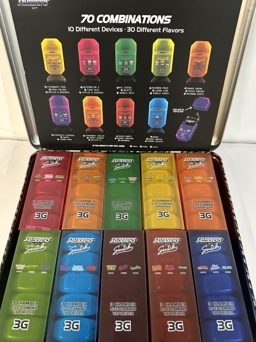 Highplow's tweet photo. Sluggers Hit
Switch - Dual Flavor
25/50+ $9
100+ $8.5
Bulk $7 https://t.co/4hmdXC1UYN