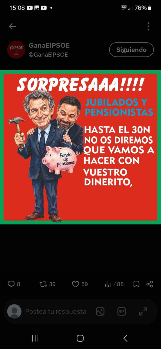 ines72757's tweet photo. @NunezFeijoo Atención pensionistas, cuidado con esta mafia 👇 https://t.co/DJEkKVq3P3