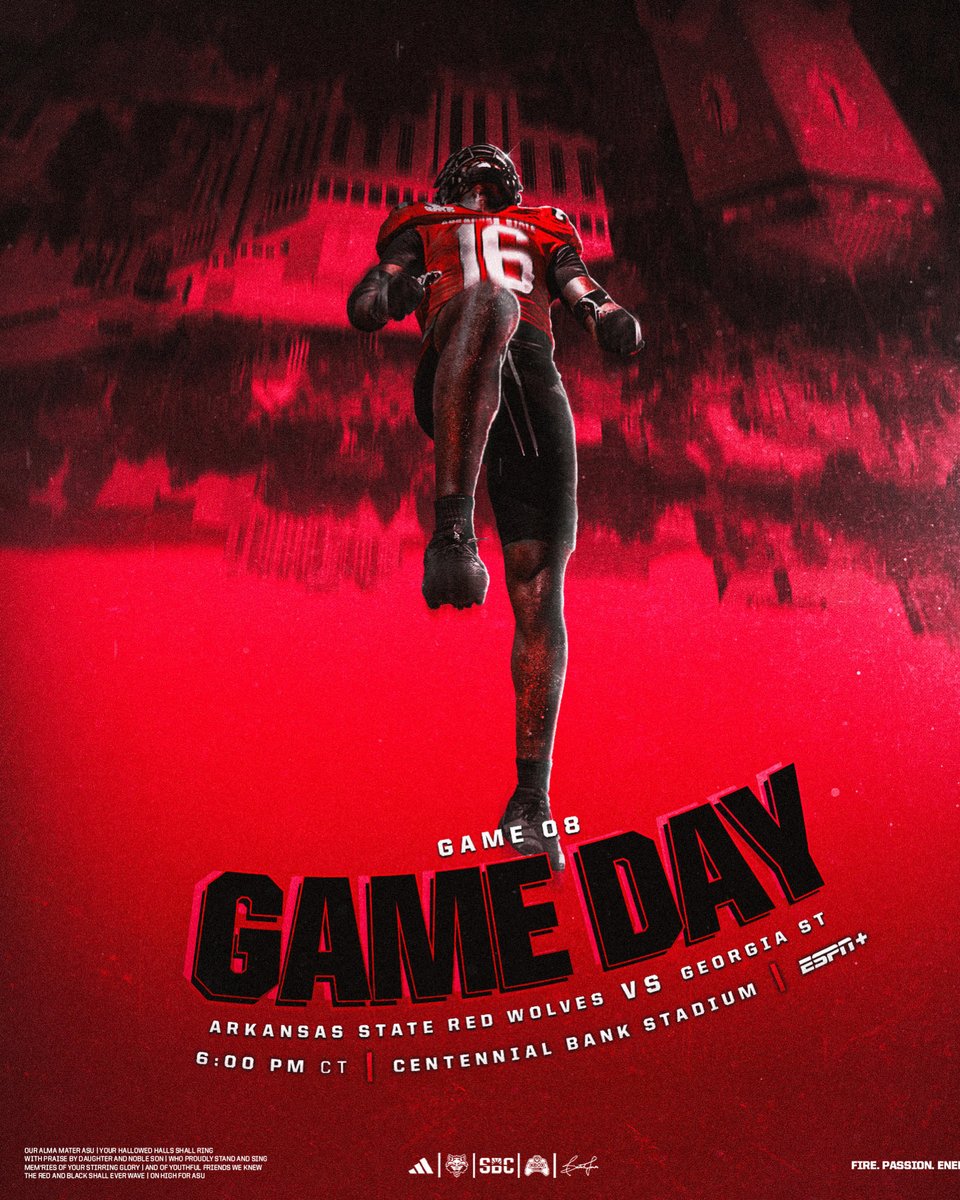 AStateFB's tweet photo. Red Wolf Nation It’s Gameday‼️

#WolvesUp🐺 X #FPE https://t.co/rMeOIpFYgR