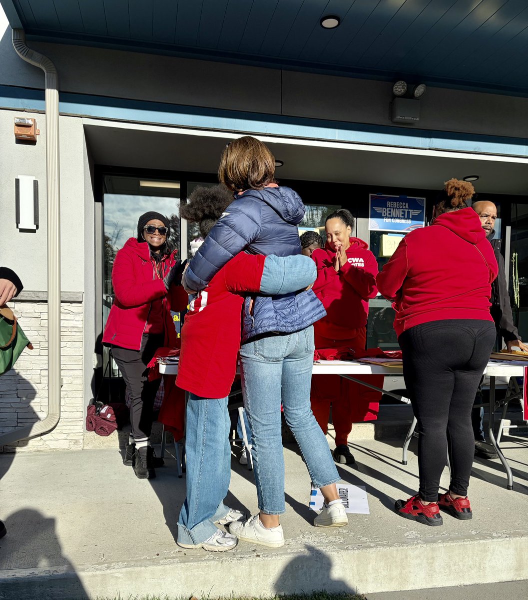 RebeccaForNJ07's tweet photo. So grateful for these amazing union members who spent their Saturday morning spreading the word about how important this election is for NJ-07. @NJAFLCIO https://t.co/QwUqBGUaCI